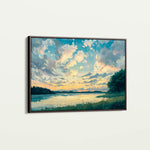 Landscape 369 Canvas Art 60 x 40 cm / Black