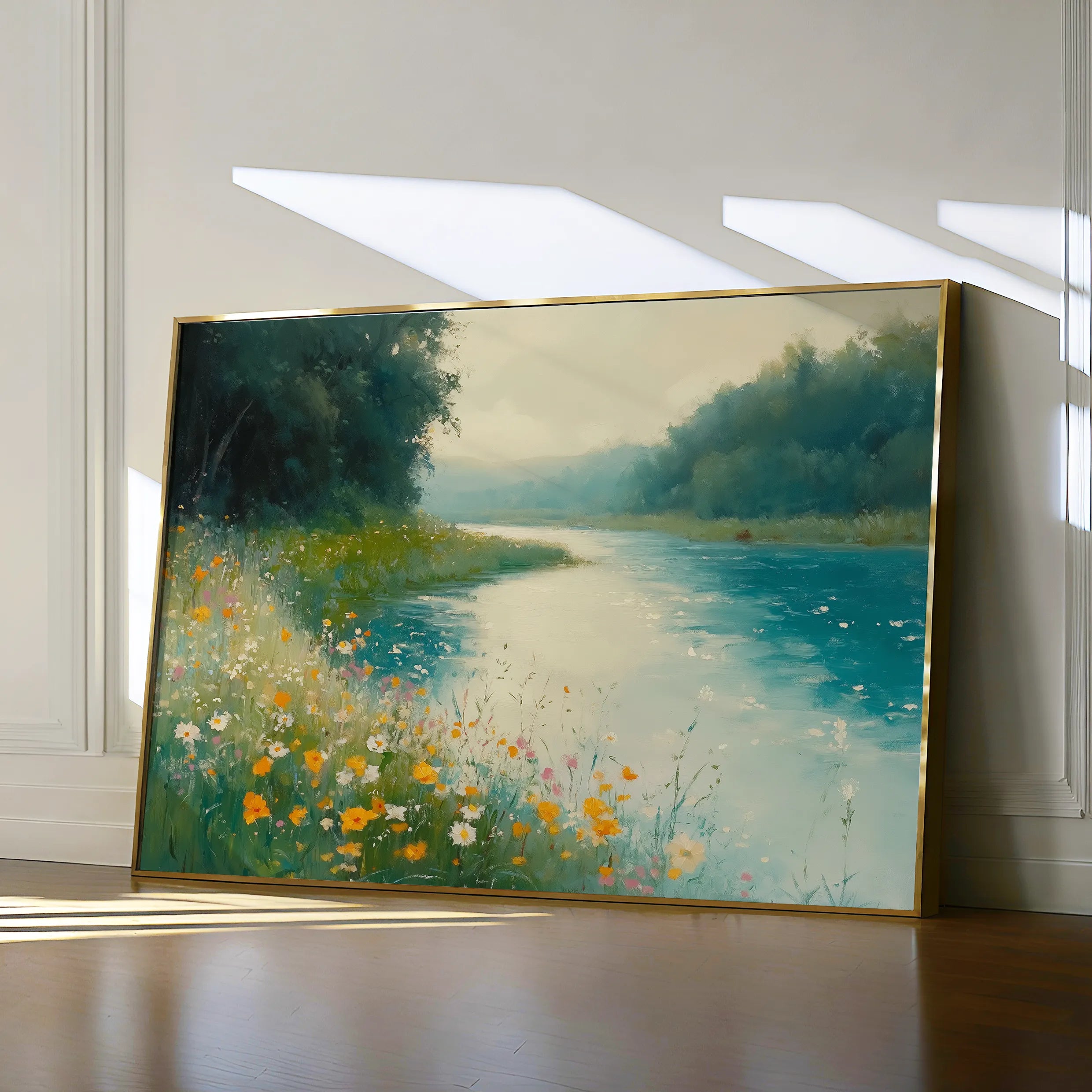 Landscape 371 Canvas Art 60 x 40 cm / Black