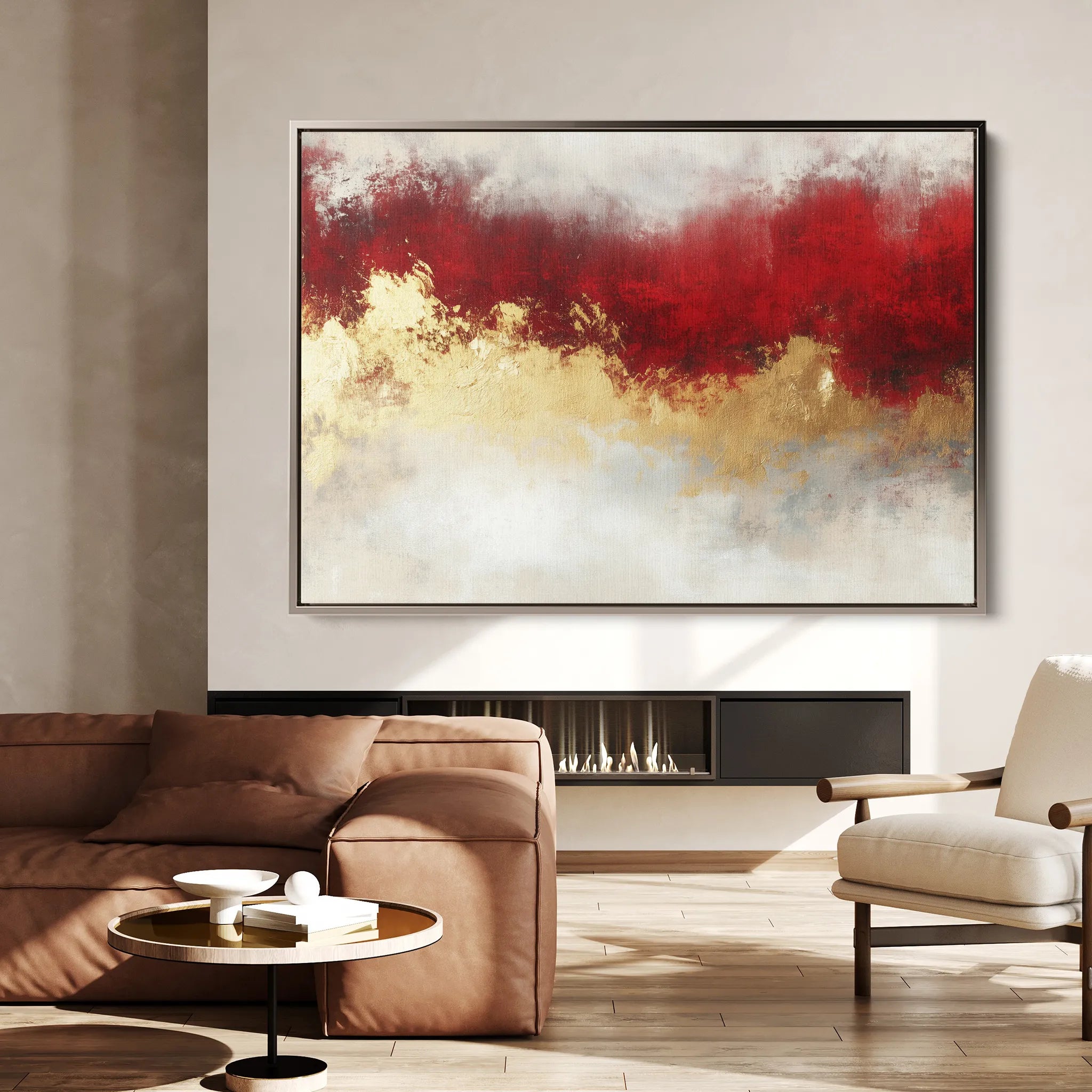 Abstract 372 Canvas Art 60 x 40 cm / Black