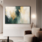 Abstract 373 Canvas Art 60 x 40 cm / Black