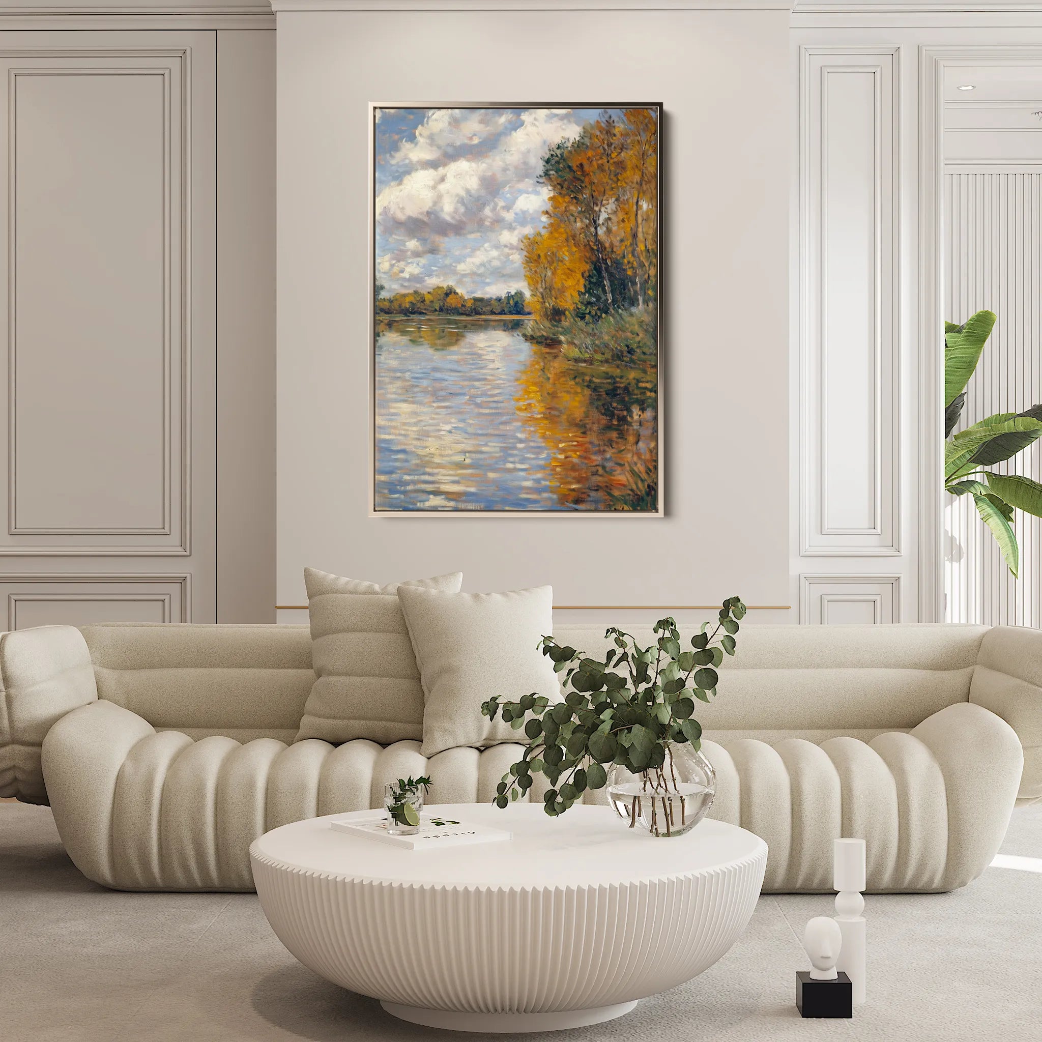 Landscape 373 Canvas Art 60 x 40 cm / Black