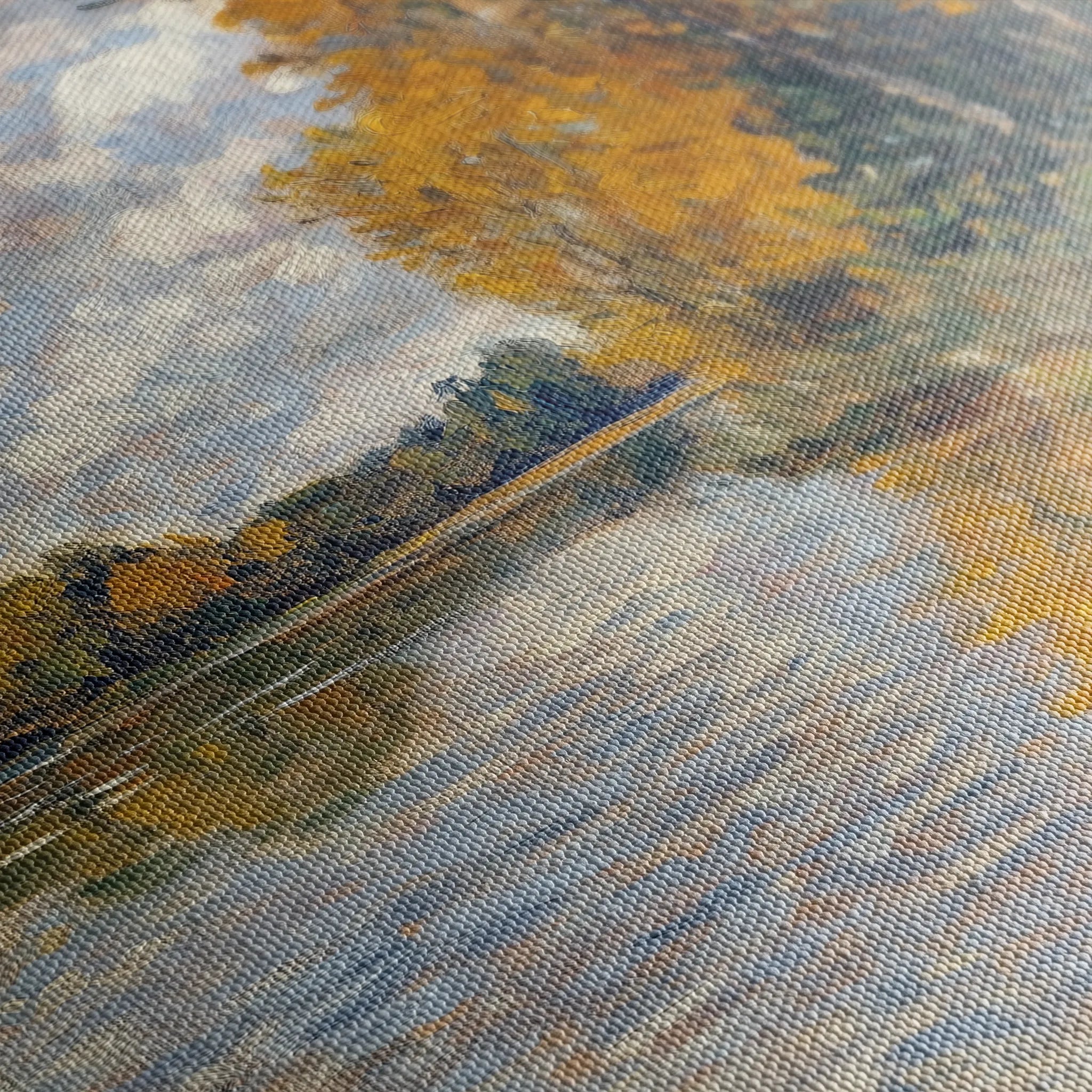 Landscape 373 Canvas Art 60 x 40 cm / Black