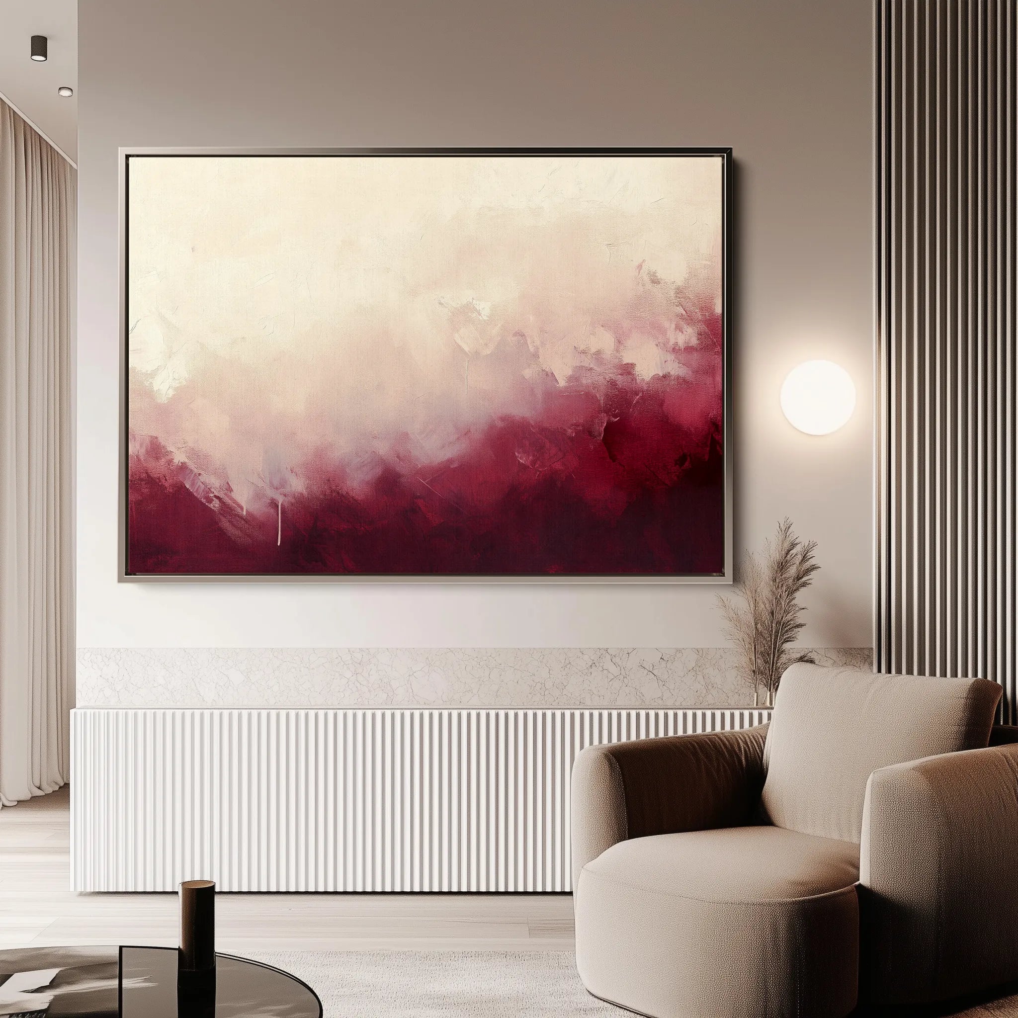 Abstract 375 Canvas Art 60 x 40 cm / Black
