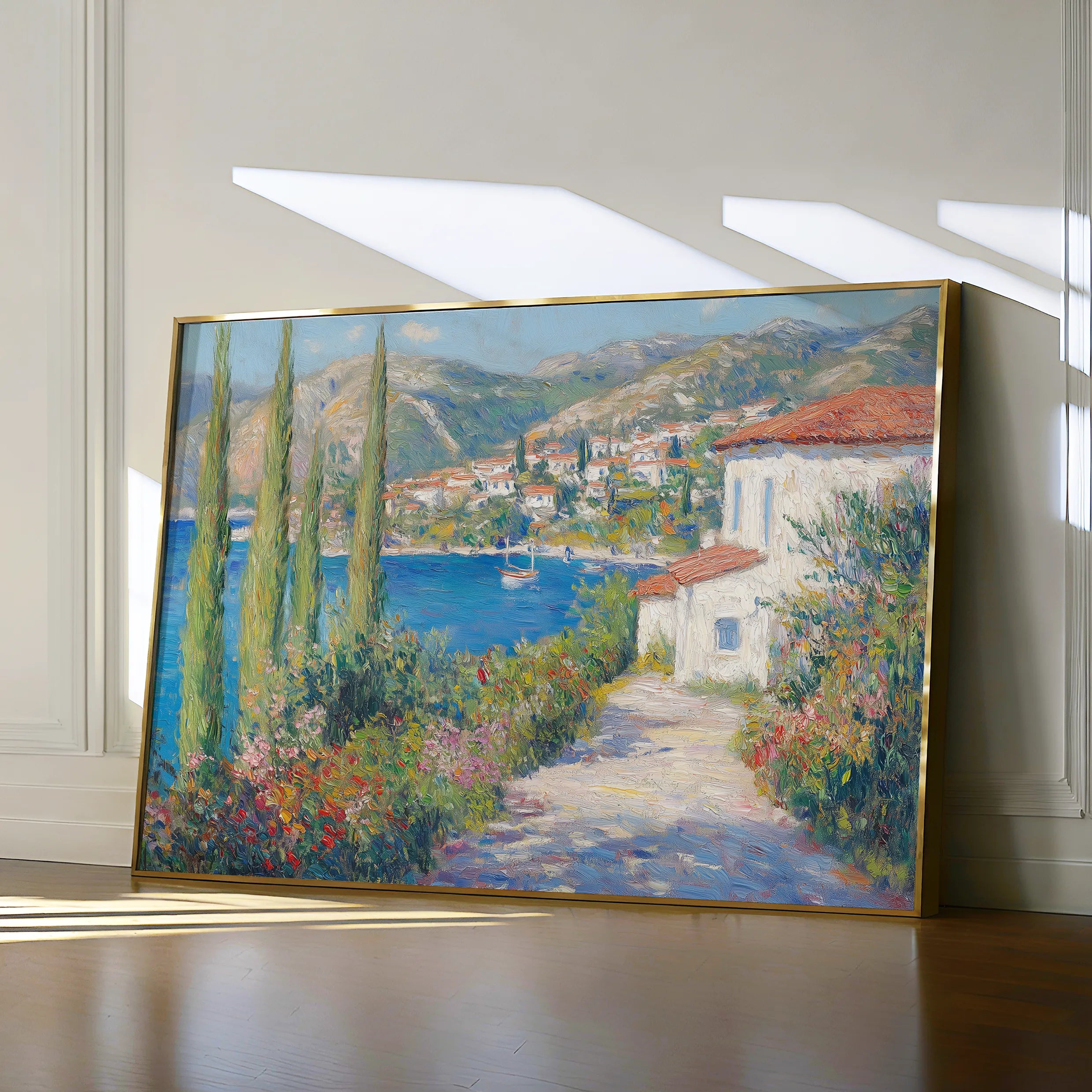 Landscape 375 Canvas Art 60 x 40 cm / Black