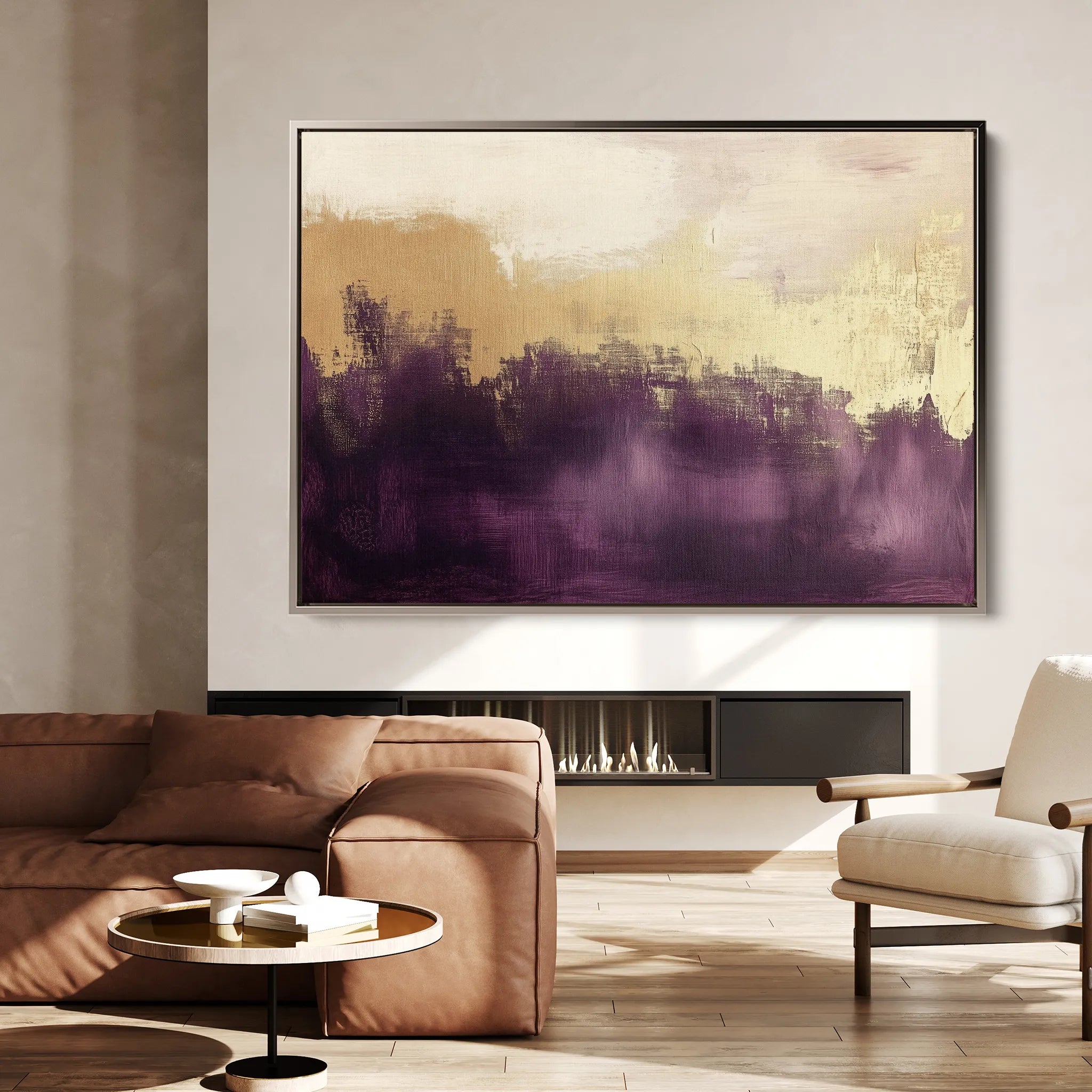 Abstract 376 Canvas Art 60 x 40 cm / Black