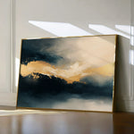 Abstract 377 Canvas Art 60 x 40 cm / Black