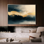 Abstract 377 Canvas Art 60 x 40 cm / Black