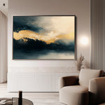 Abstract 377 Canvas Art 60 x 40 cm / Black