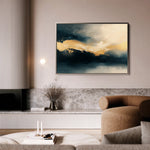 Abstract 377 Canvas Art 60 x 40 cm / Black