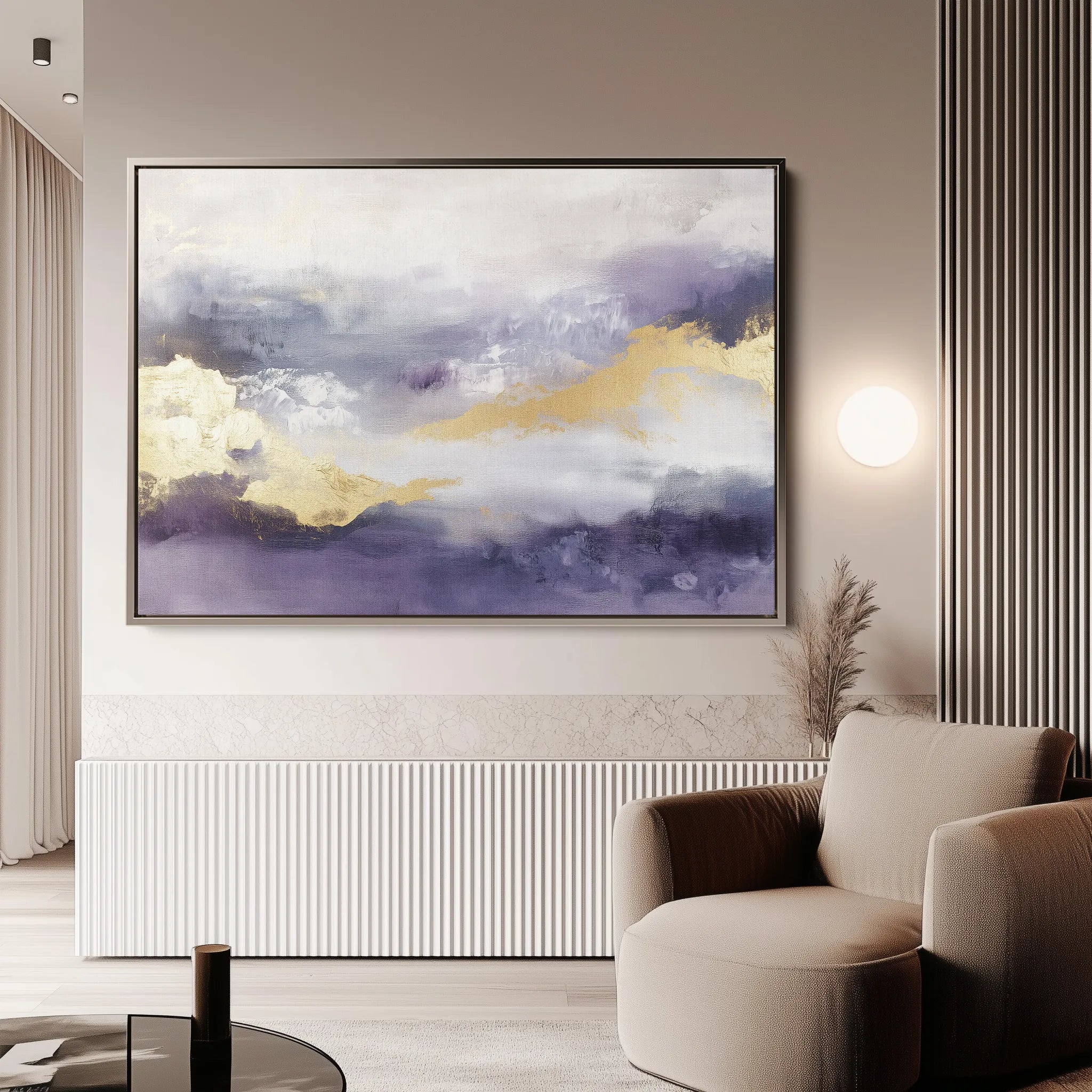Abstract 379 Canvas Art 60 x 40 cm / Black