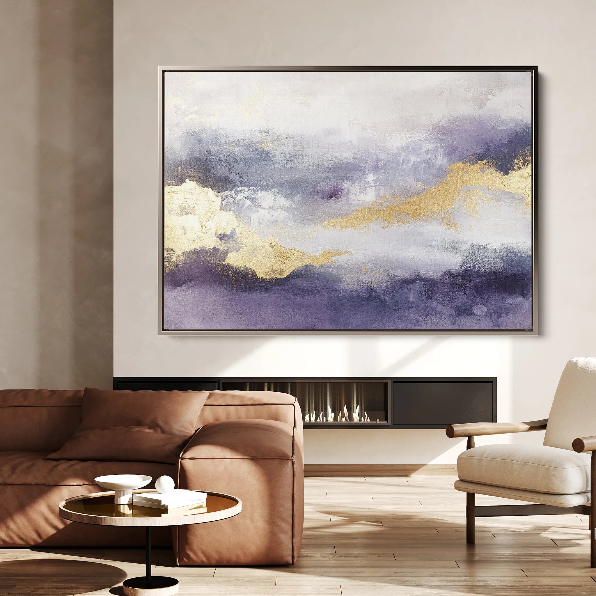 Abstract 379 Canvas Art 60 x 40 cm / Black