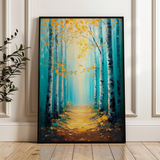 Landscape 379 Canvas Art 60 x 40 cm / Black