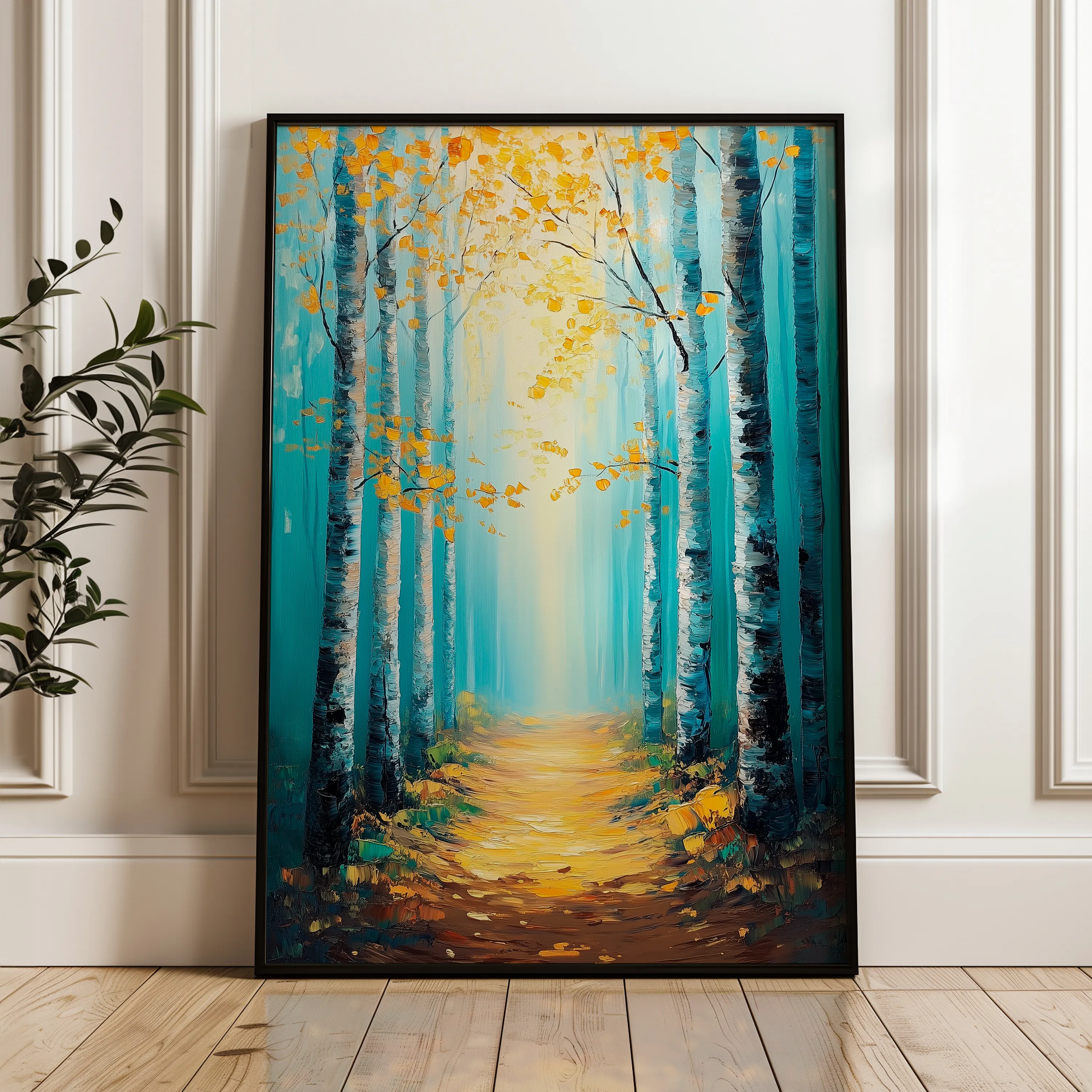 Landscape 379 Canvas Art 60 x 40 cm / Black