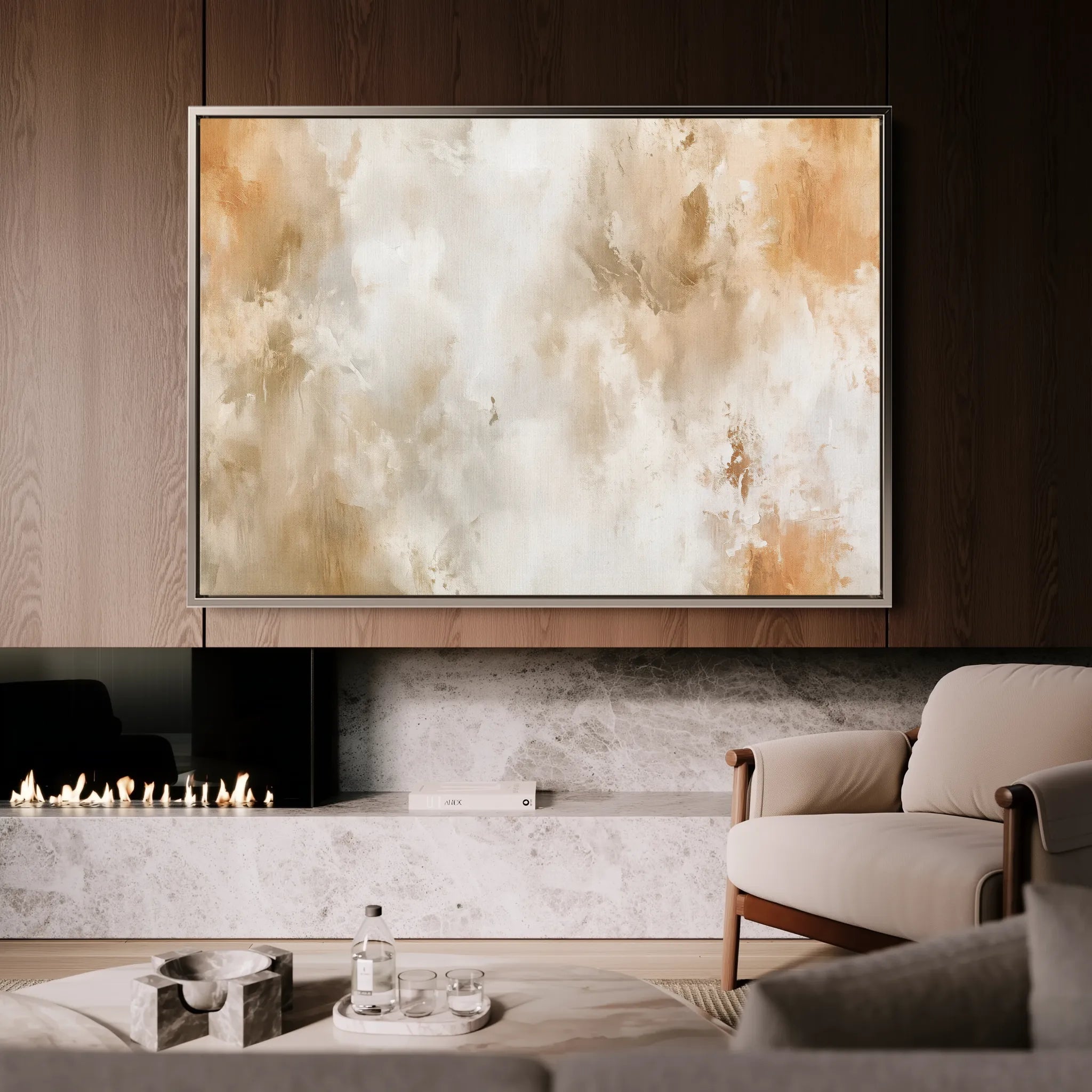 Abstract 380 Canvas Art 60 x 40 cm / Black