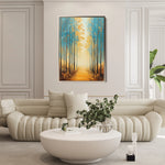 Landscape 380 Canvas Art 60 x 40 cm / Black
