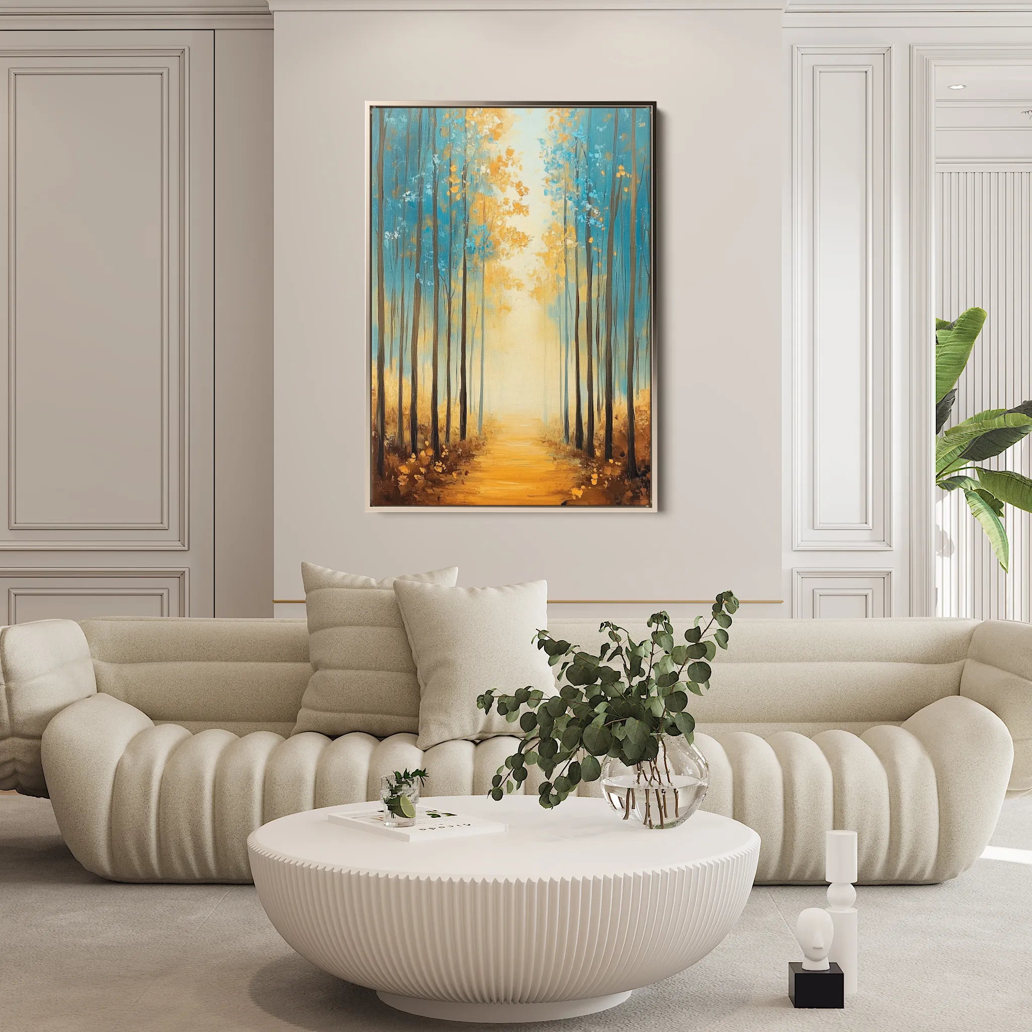 Landscape 380 Canvas Art 60 x 40 cm / Black