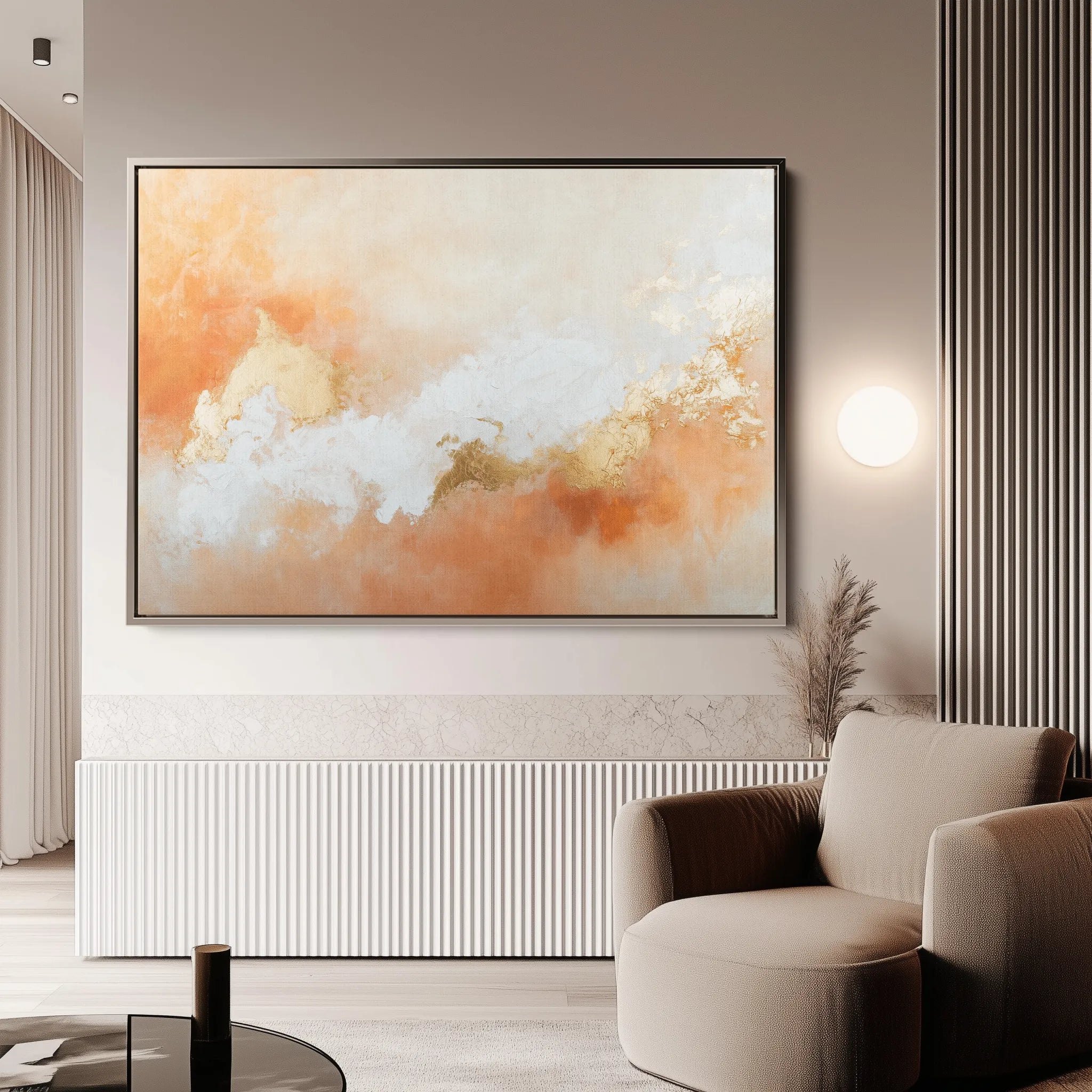 Abstract 382 Canvas Art 60 x 40 cm / Black