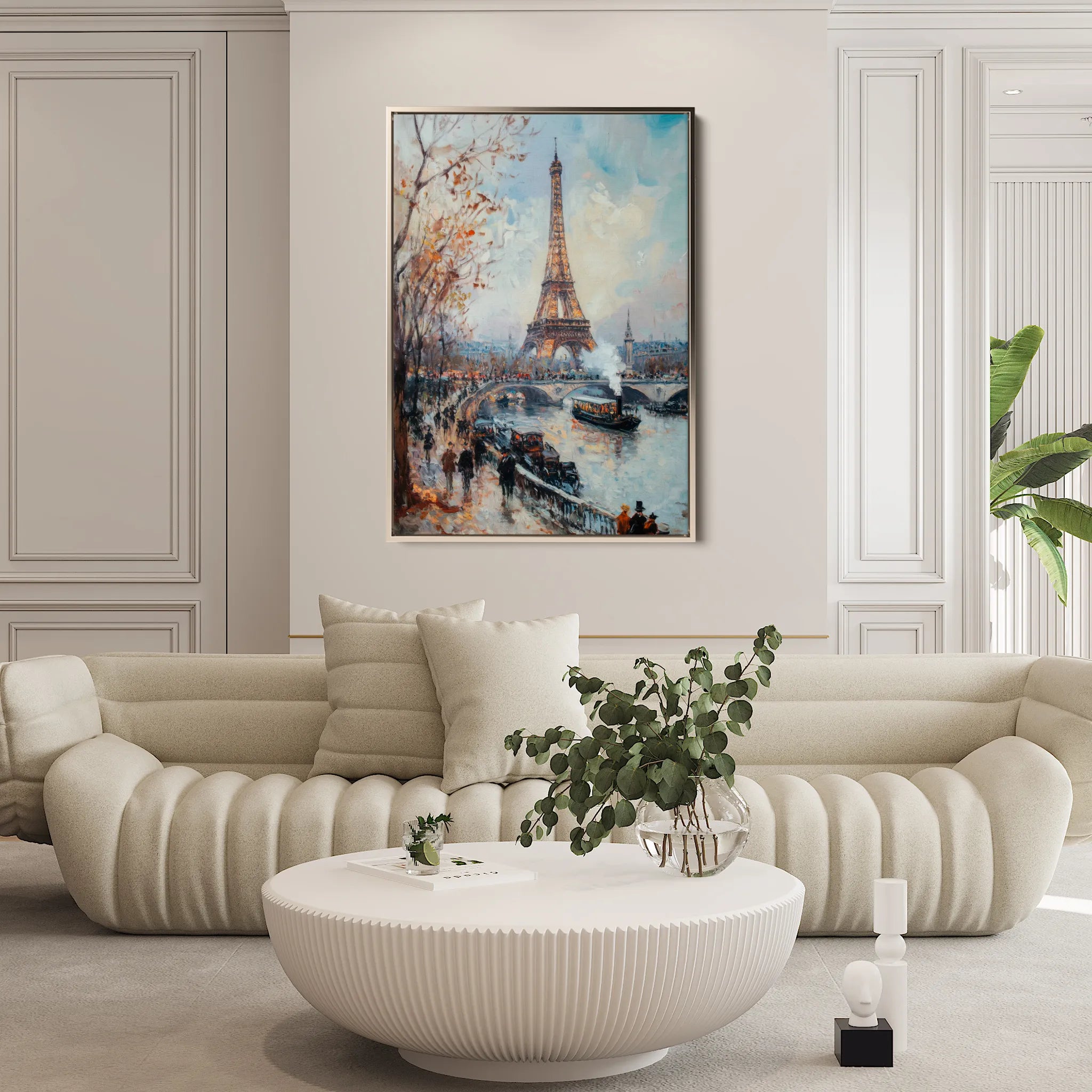 Landscape 382 Canvas Art 60 x 40 cm / Black