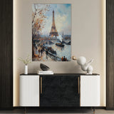 Landscape 382 Canvas Art 60 x 40 cm / Black