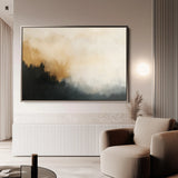 Abstract 383 Canvas Art 60 x 40 cm / Black