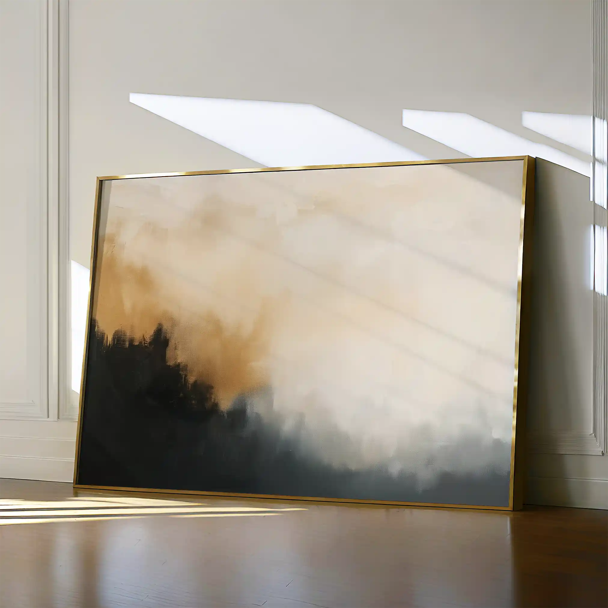 Abstract 383 Canvas Art 60 x 40 cm / Black