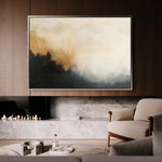 Abstract 383 Canvas Art 60 x 40 cm / Black