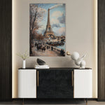 Landscape 383 Canvas Art 60 x 40 cm / Black