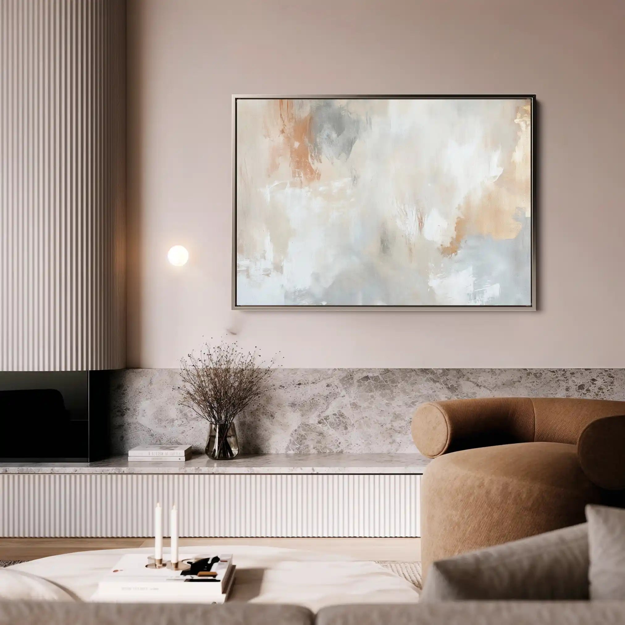 Abstract 385 Canvas Art 60 x 40 cm / Black