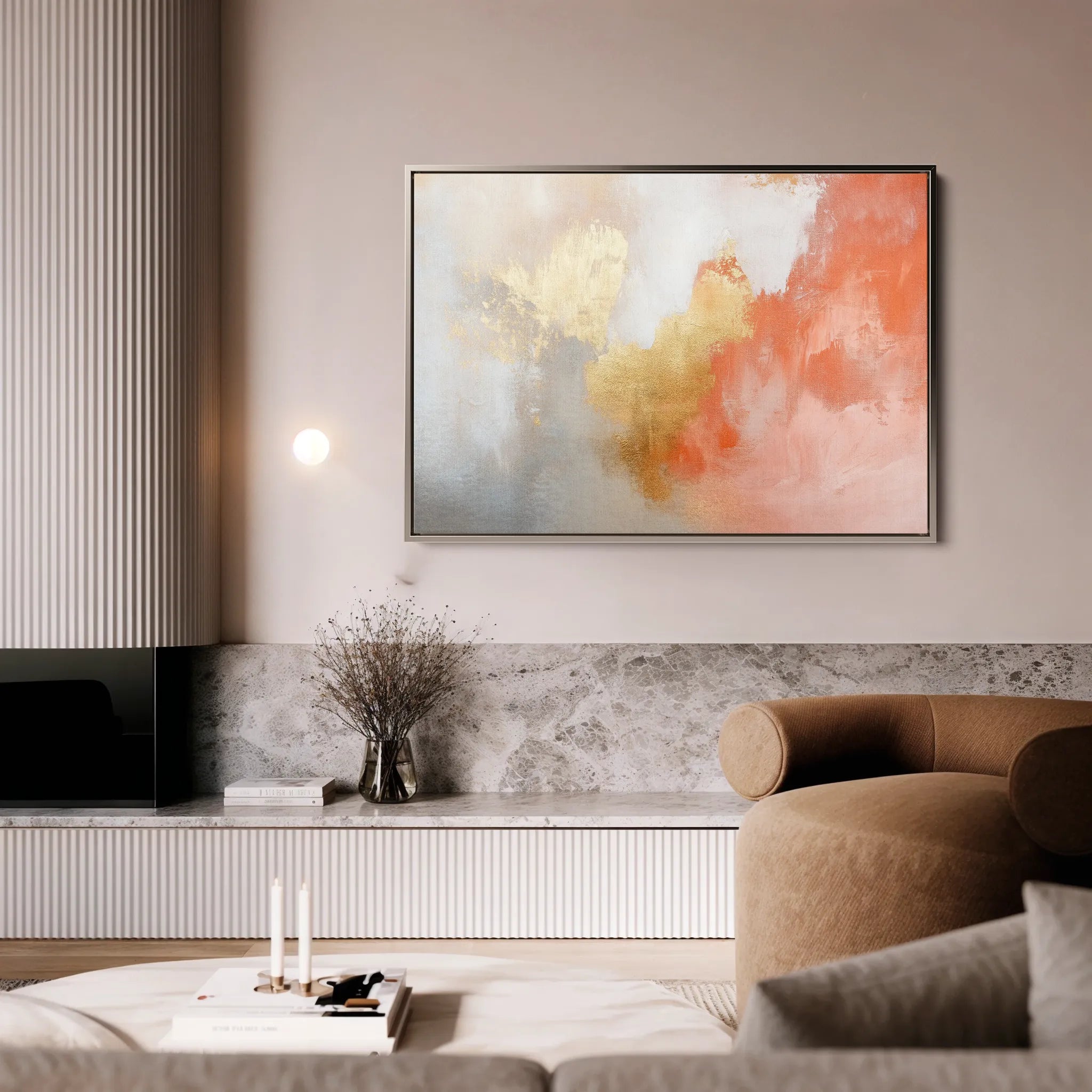 Abstract 386 Canvas Art 60 x 40 cm / Black