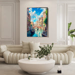 Landscape 386 Canvas Art 60 x 40 cm / Black