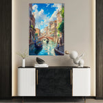 Landscape 386 Canvas Art 60 x 40 cm / Black