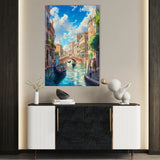 Landscape 386 Canvas Art 60 x 40 cm / Black