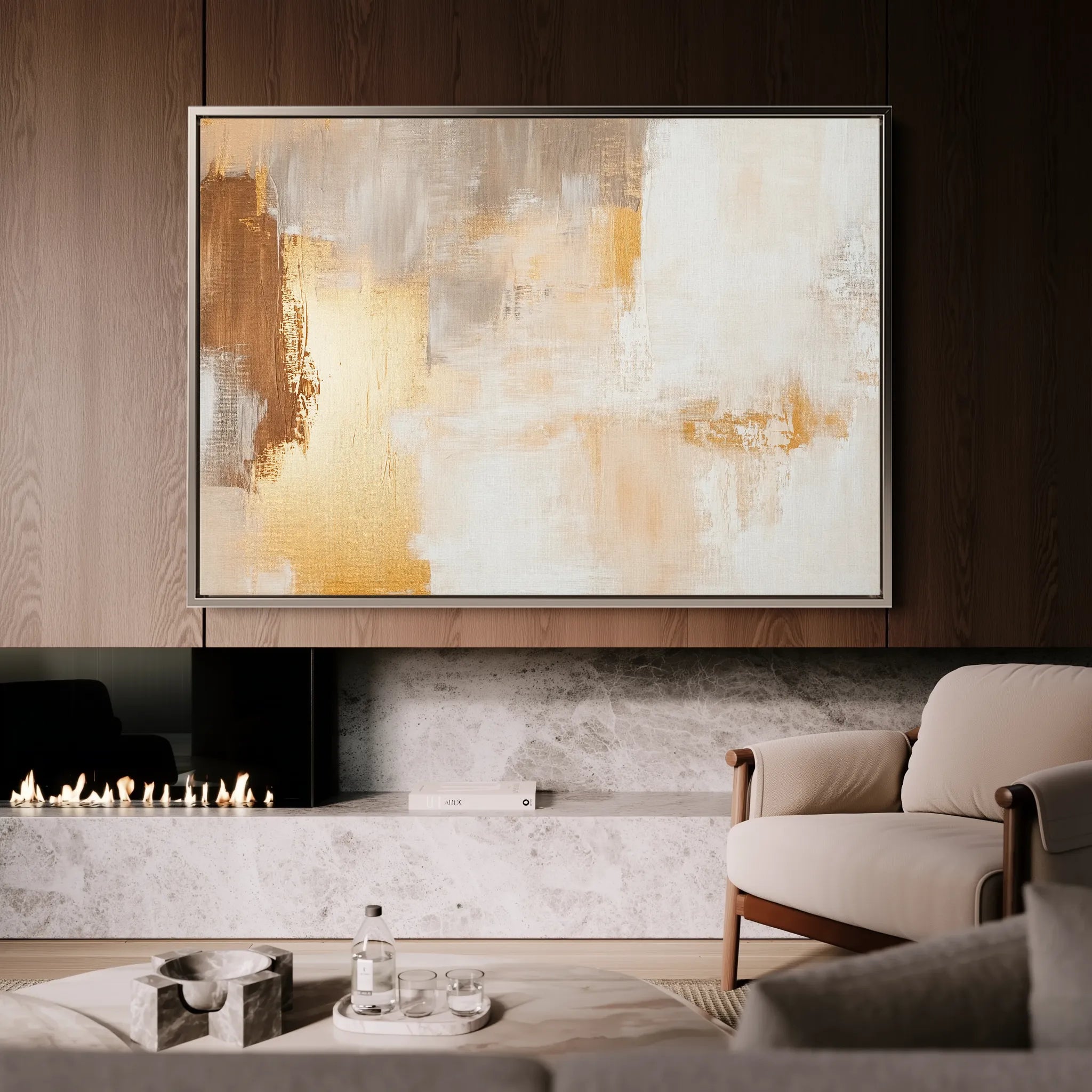 Abstract 387 Canvas Art 60 x 40 cm / Black