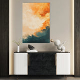 Abstract 388 Canvas Art 60 x 40 cm / Black