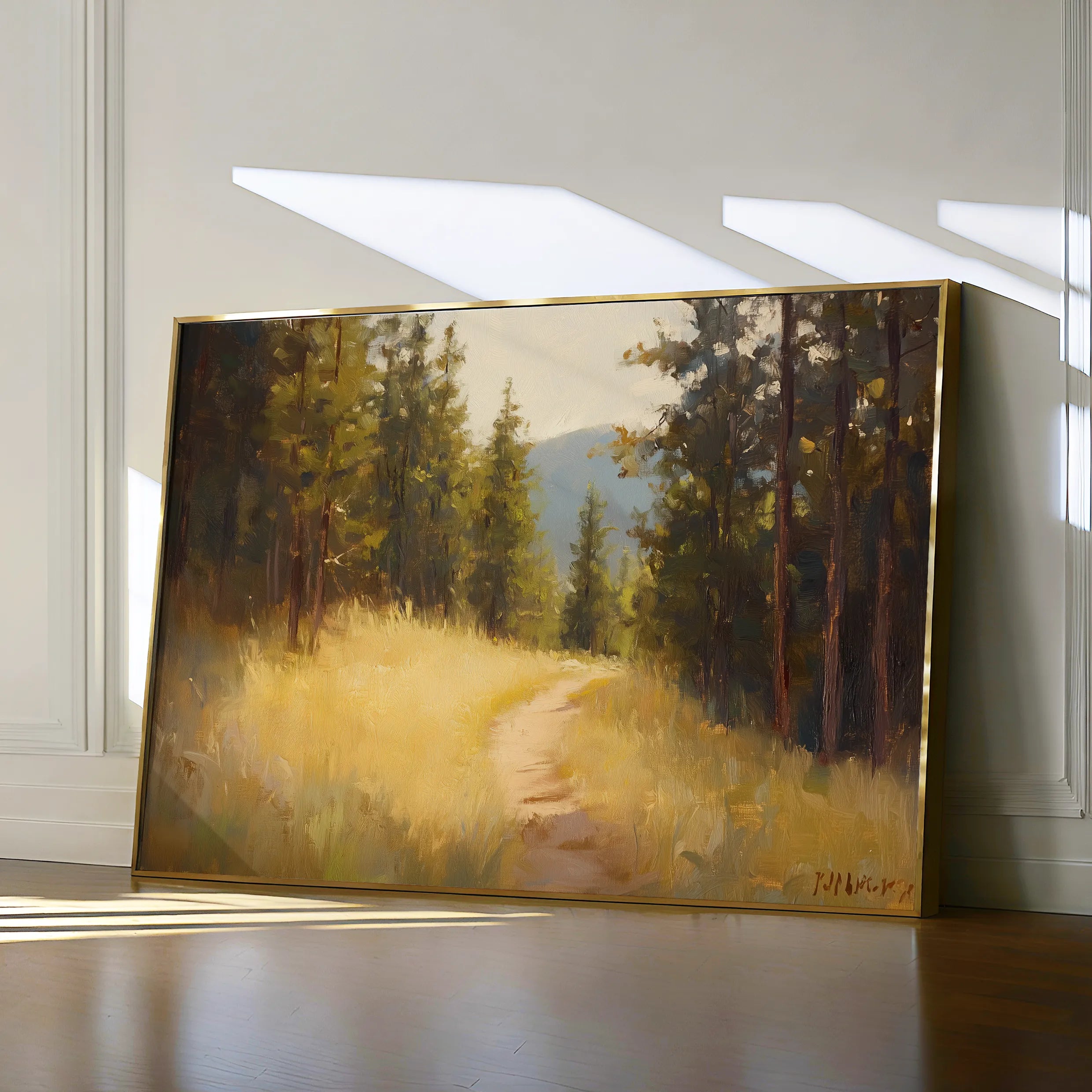 Landscape 388 Canvas Art 60 x 40 cm / Black