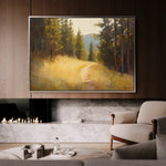 Landscape 388 Canvas Art 60 x 40 cm / Black