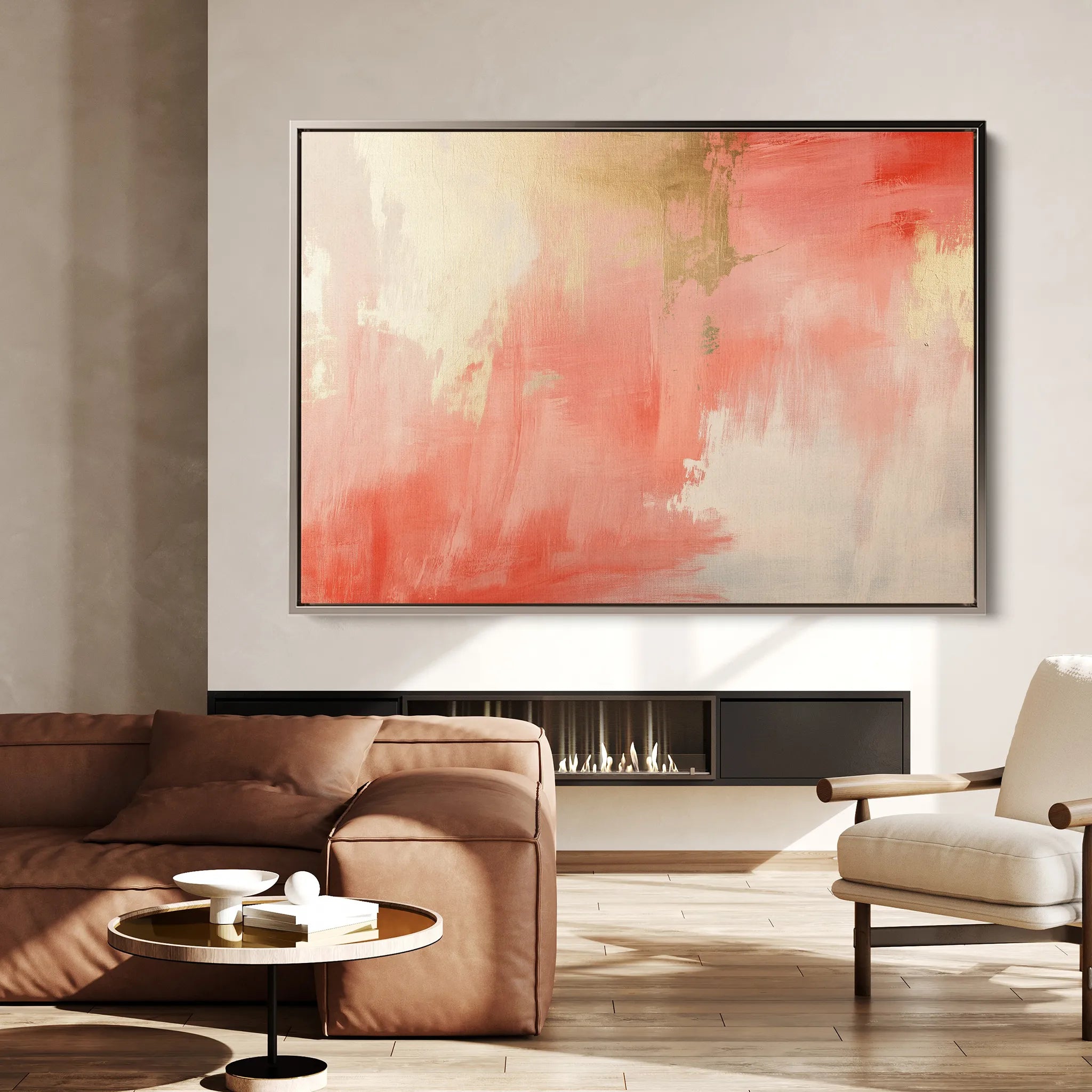 Abstract 389 Canvas Art 60 x 40 cm / Black