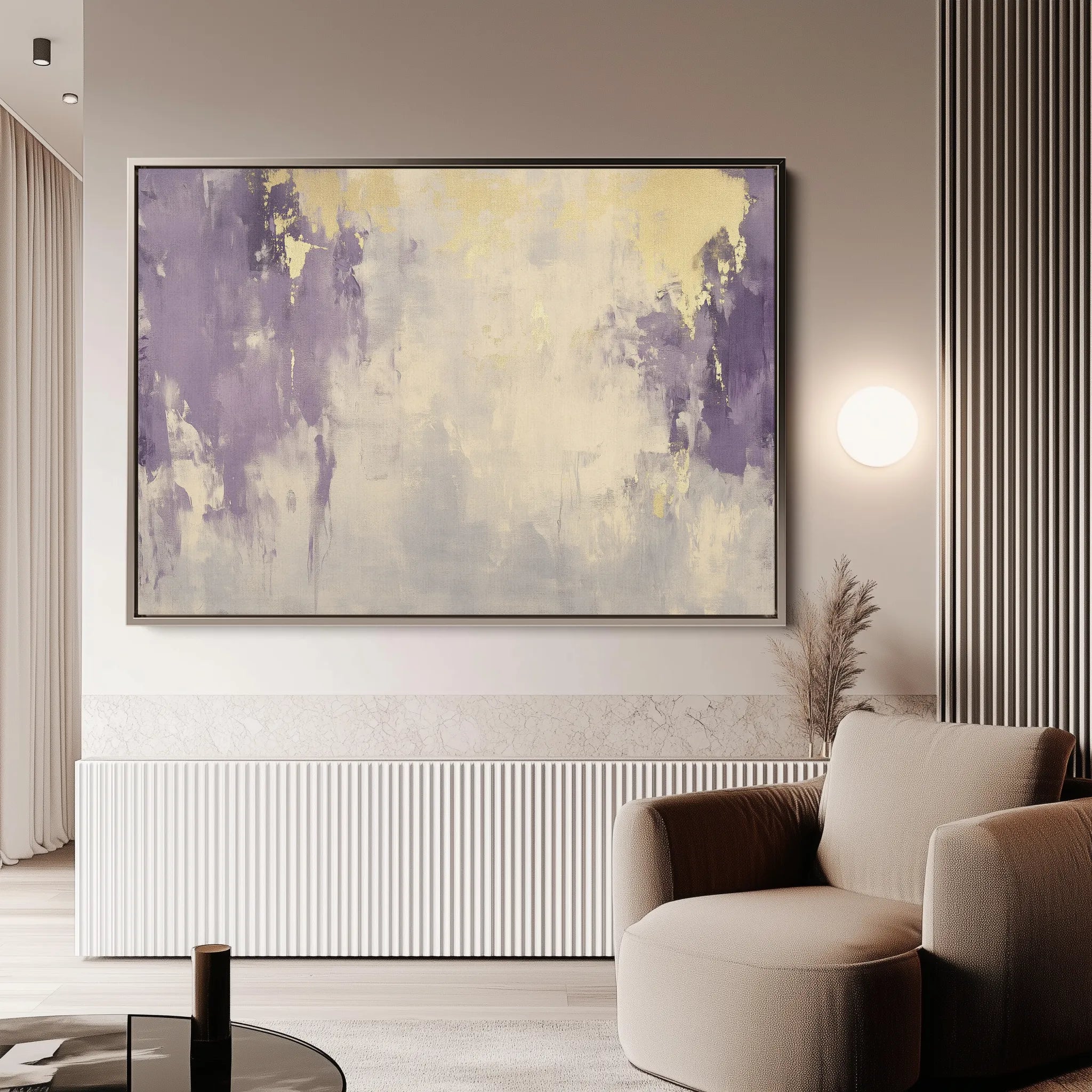 Abstract 390 Canvas Art 60 x 40 cm / Black