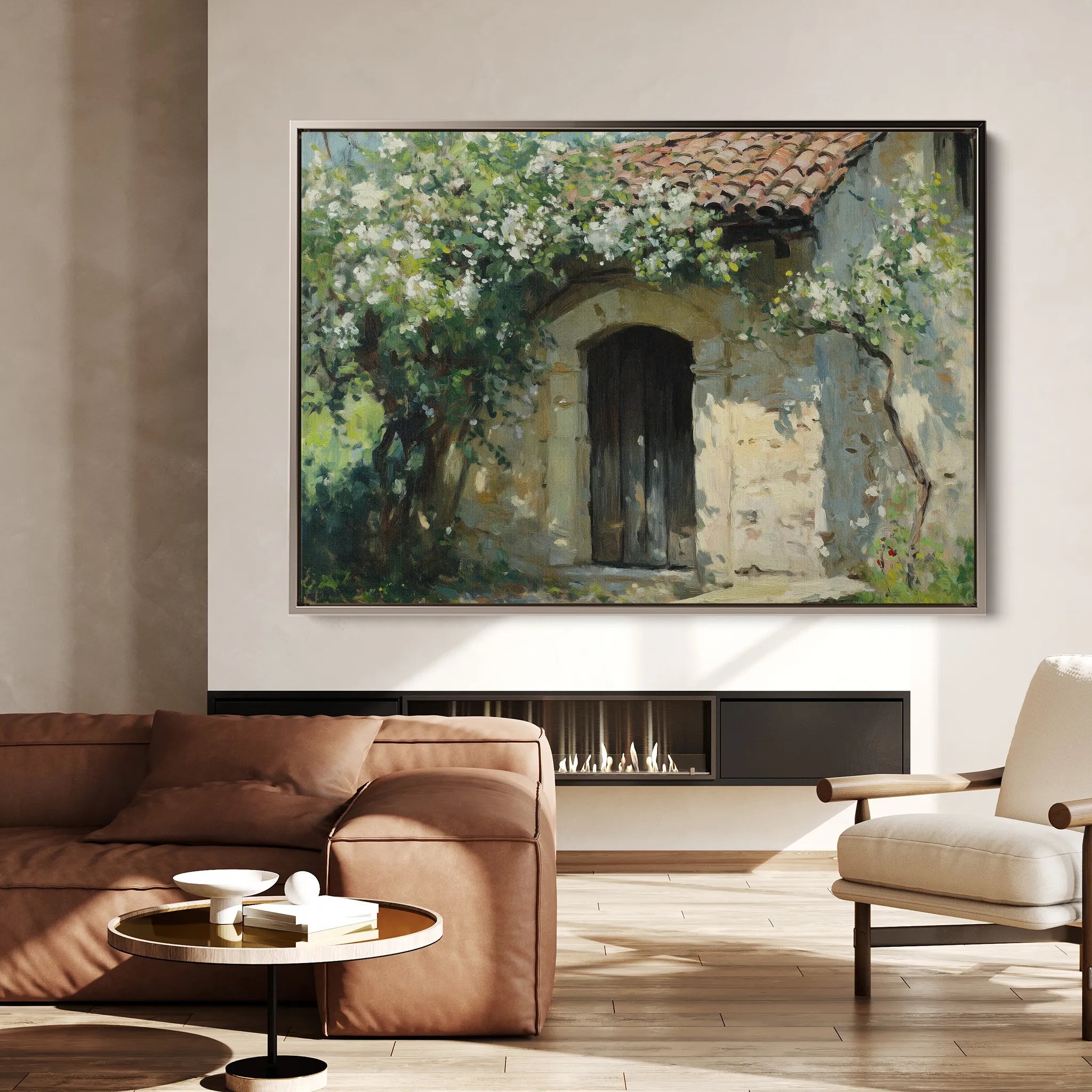 Landscape 390 Canvas Art 60 x 40 cm / Black