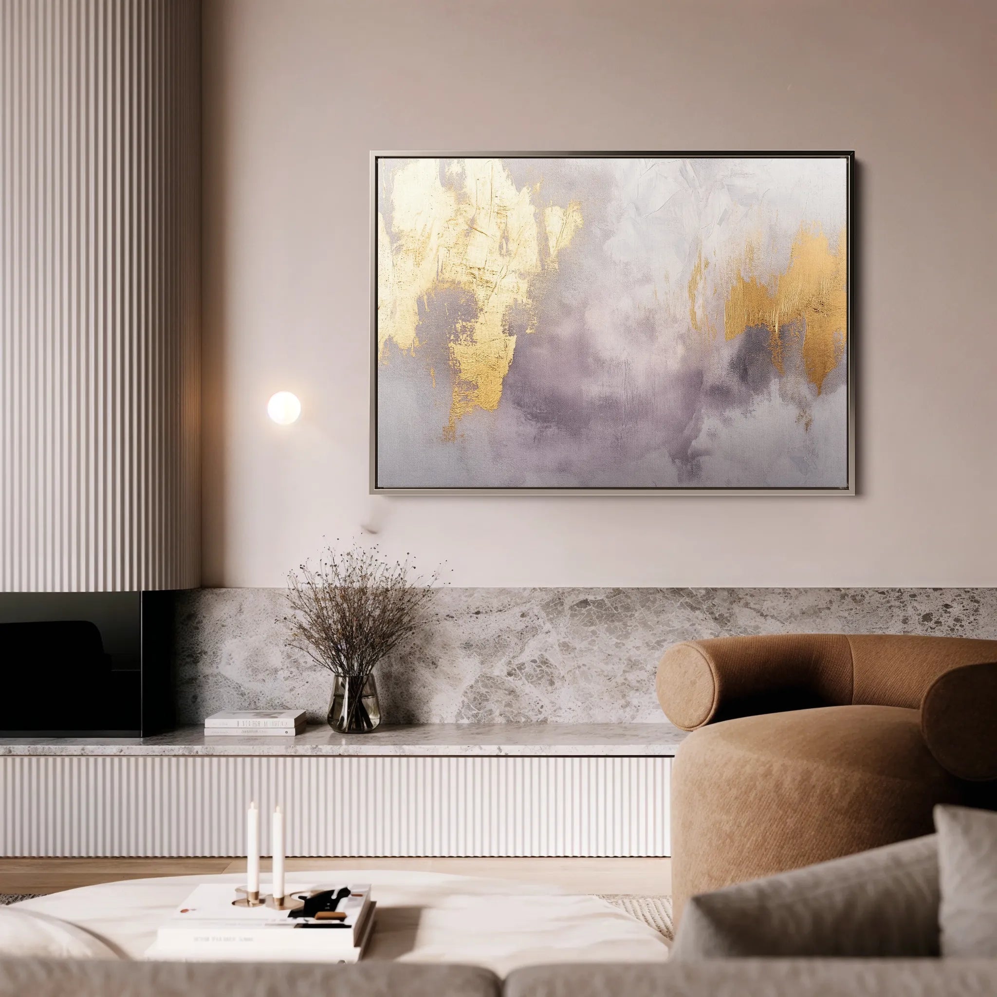 Abstract 391 Canvas Art 60 x 40 cm / Black