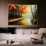Landscape 391 Canvas Art 60 x 40 cm / Black