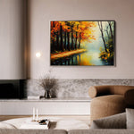 Landscape 391 Canvas Art 60 x 40 cm / Black