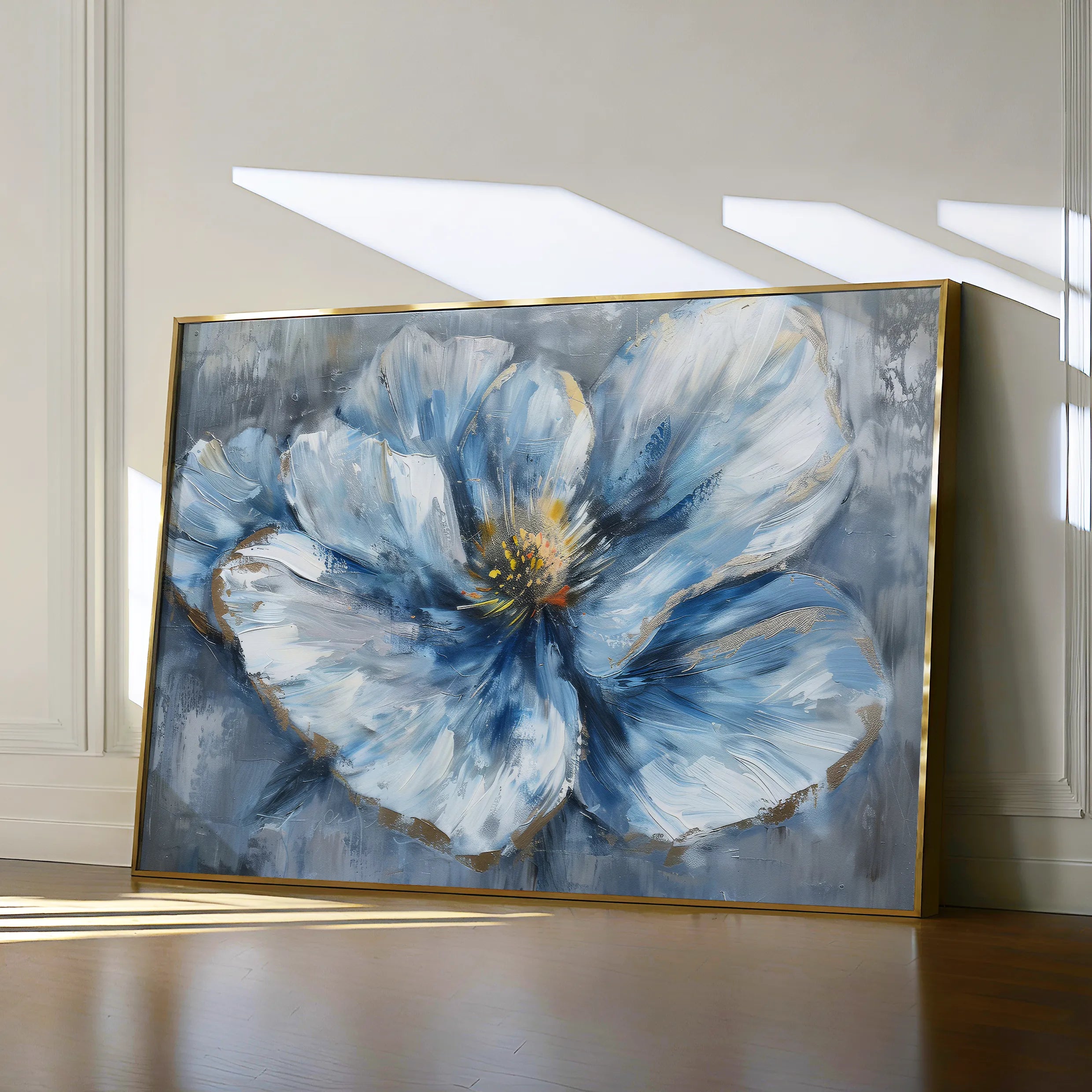 Floral 392 Canvas Art 60 x 40 cm / Black