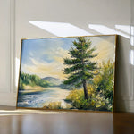 Landscape 392 Canvas Art 60 x 40 cm / Black