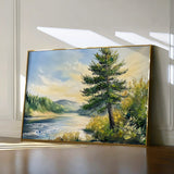Landscape 392 Canvas Art 60 x 40 cm / Black