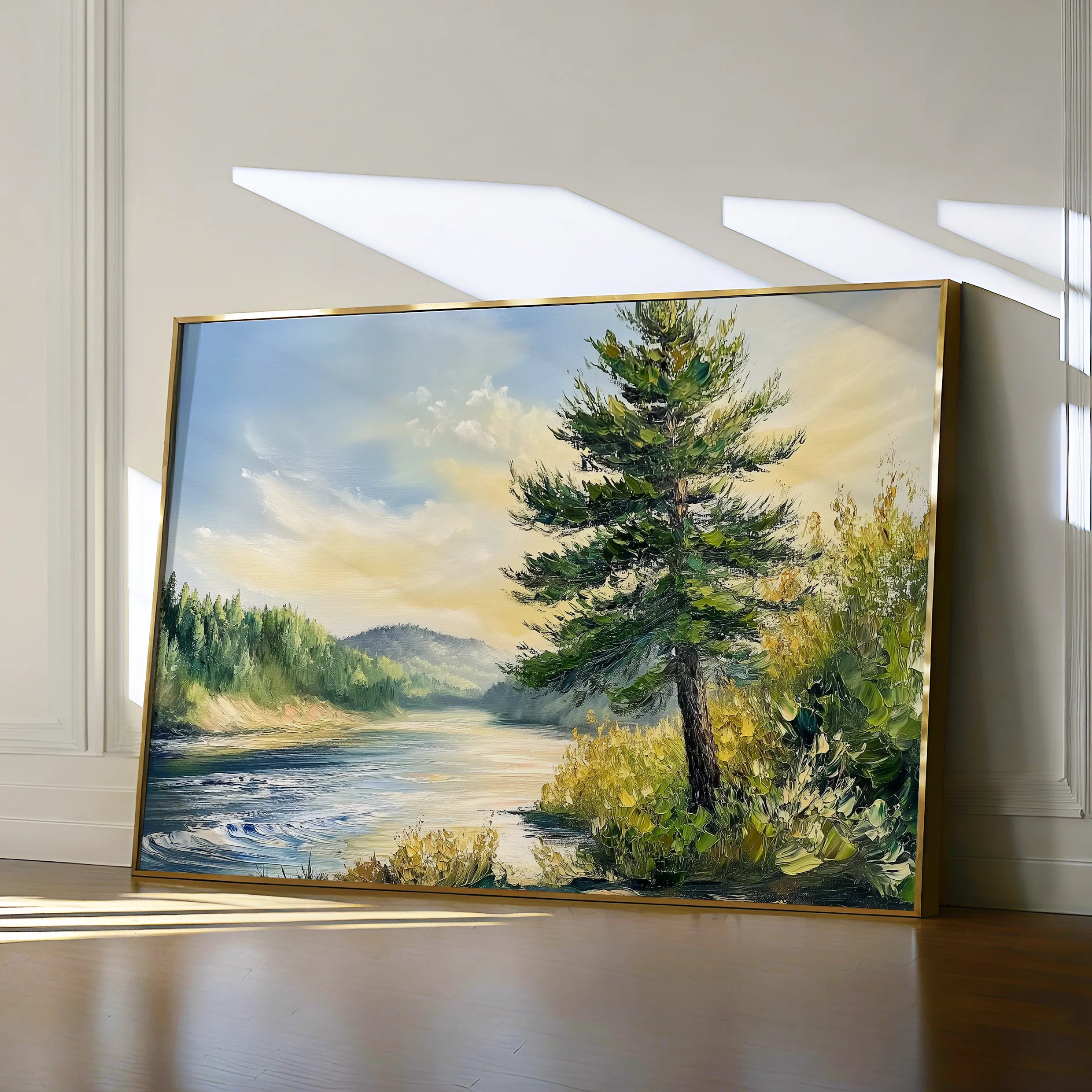 Landscape 392 Canvas Art 60 x 40 cm / Black
