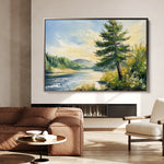 Landscape 392 Canvas Art 60 x 40 cm / Black