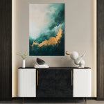 Abstract 393 Canvas Art 60 x 40 cm / Black