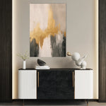 Abstract 394 Canvas Art 60 x 40 cm / Black