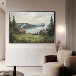 Landscape 395 Canvas Art 60 x 40 cm / Black